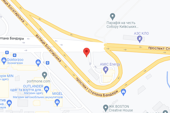 Київ, пр-т Степана Бандери, 16-б на карті